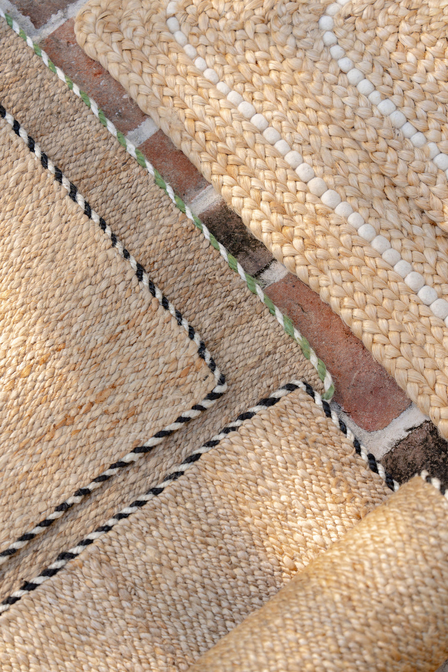 Braided Jute Doormat in Basil