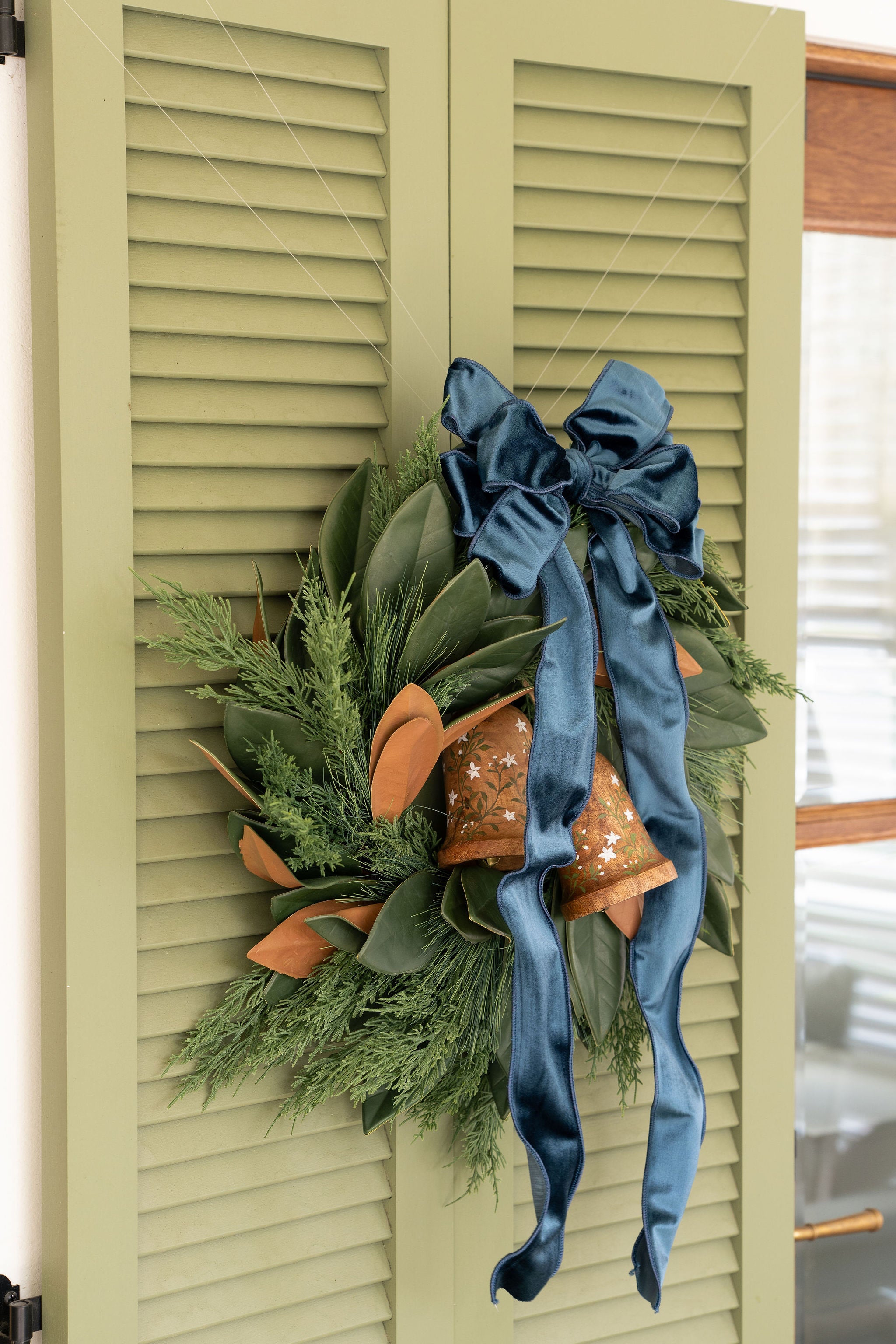 Cypress and Magnolia Wreath