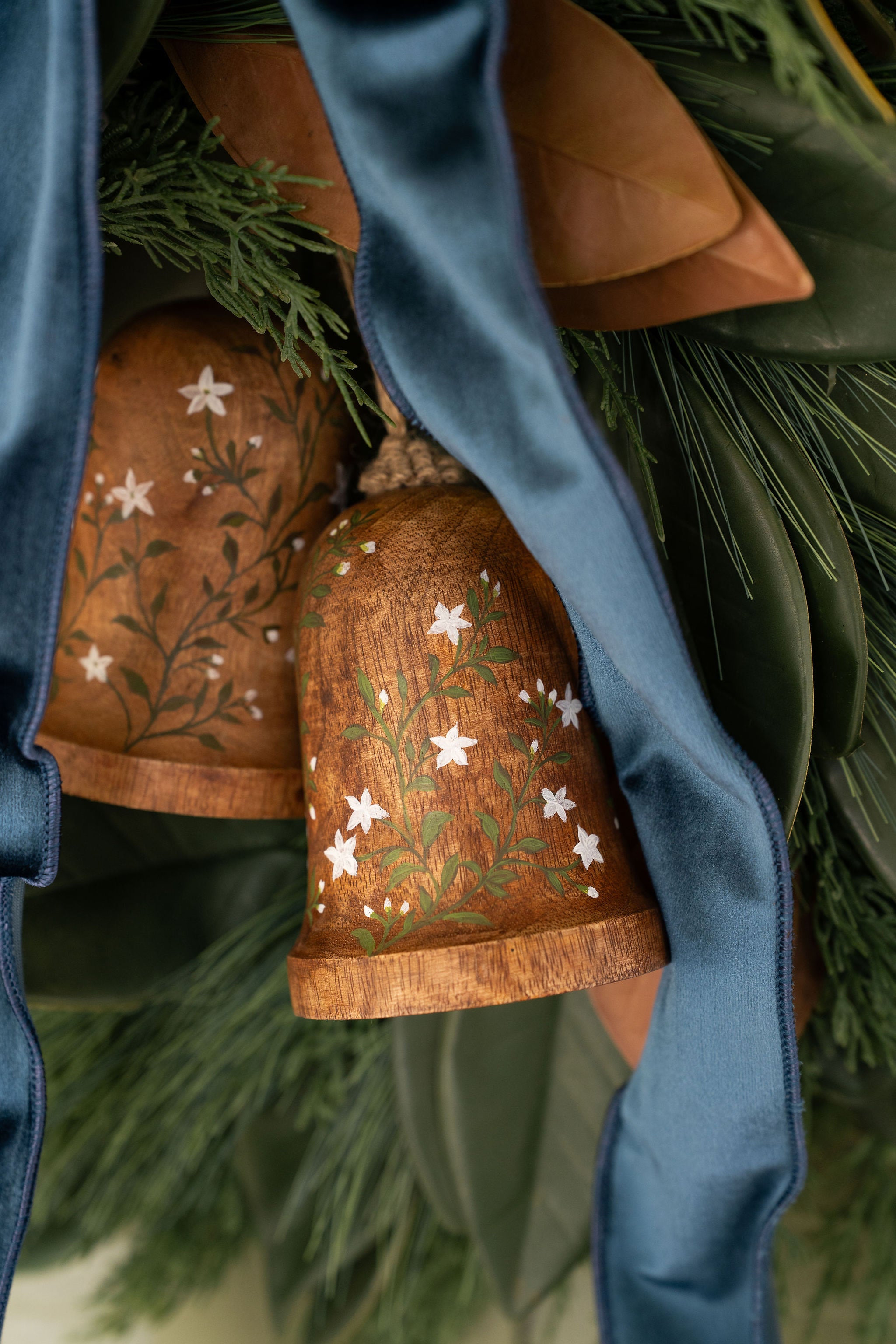 Hand-painted Wooden Bells