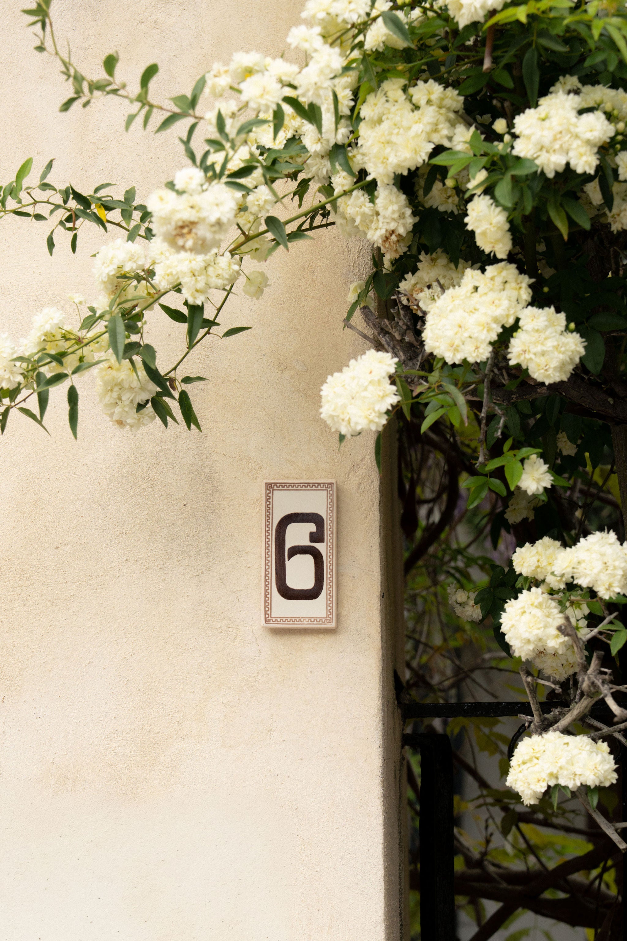 Greek Key Portuguese House Numbers
