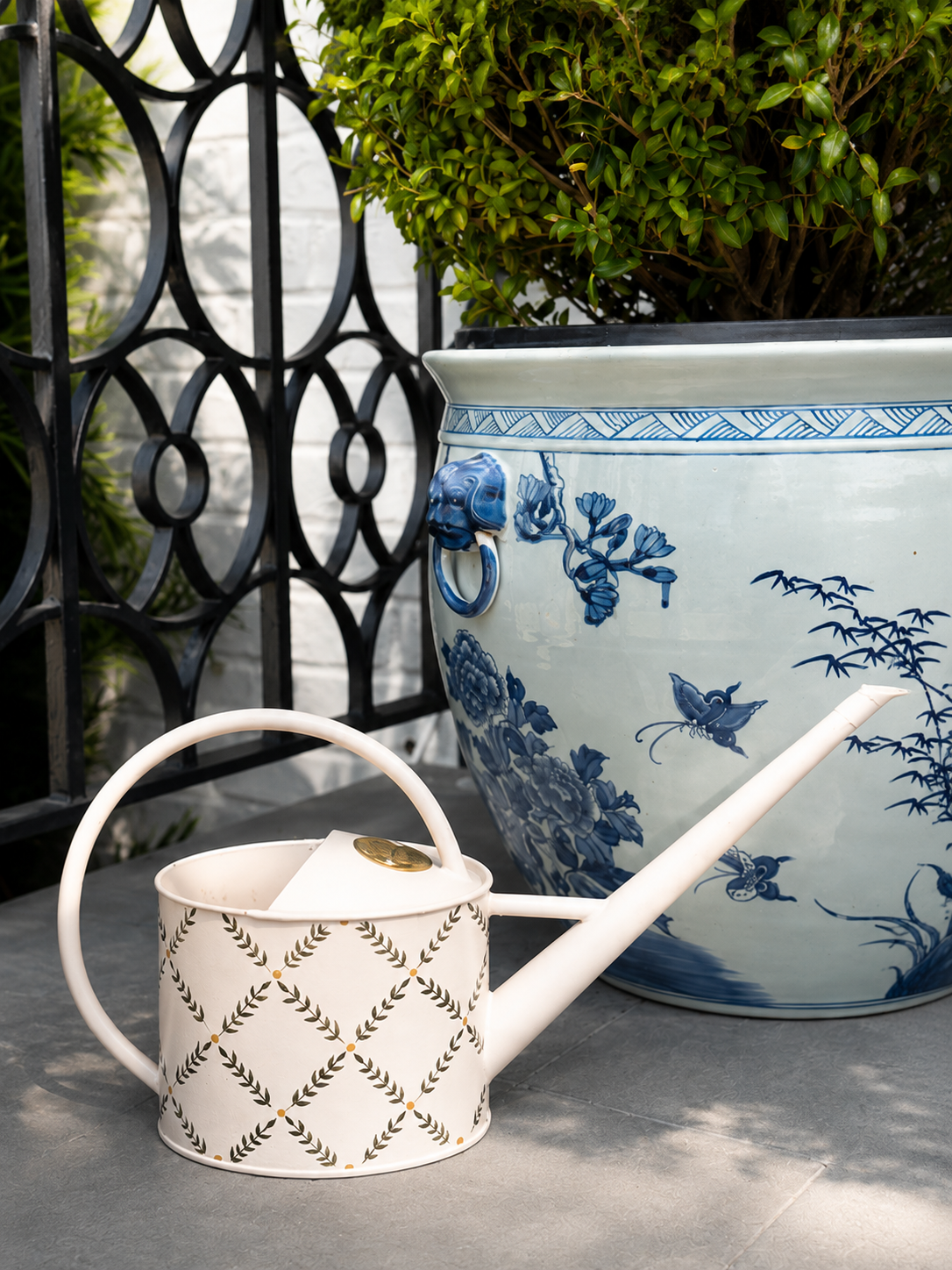 Hand-painted  Burgon & Ball Watering Can