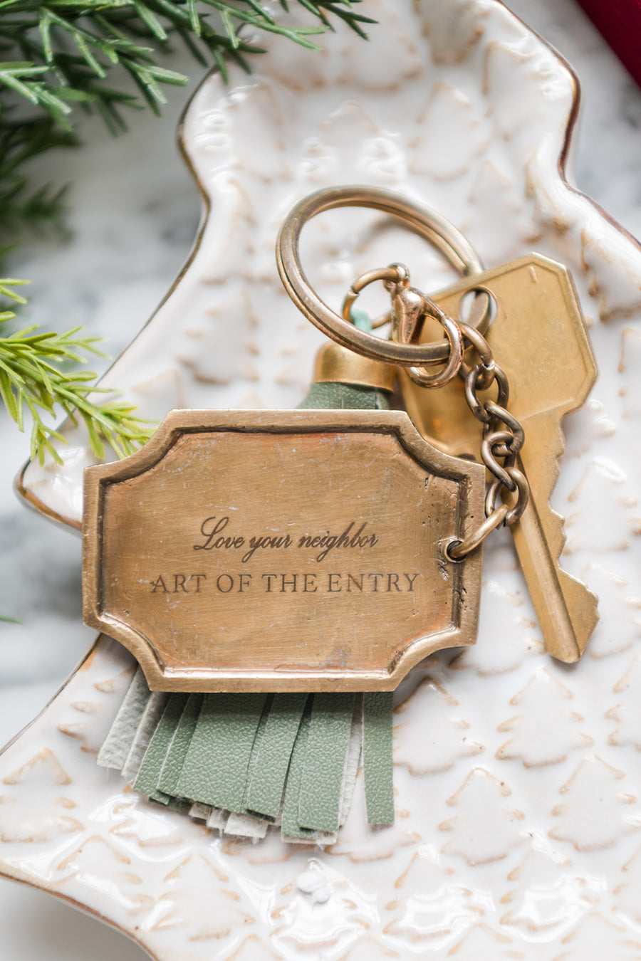 Classic Lattice Key Chain