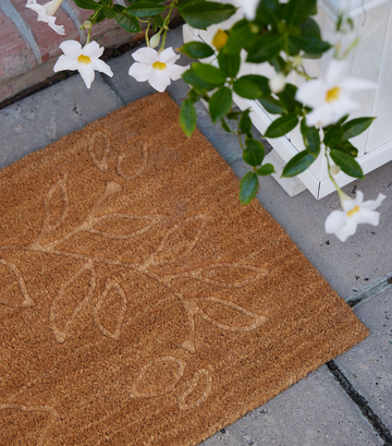 Floral Coir Doormat